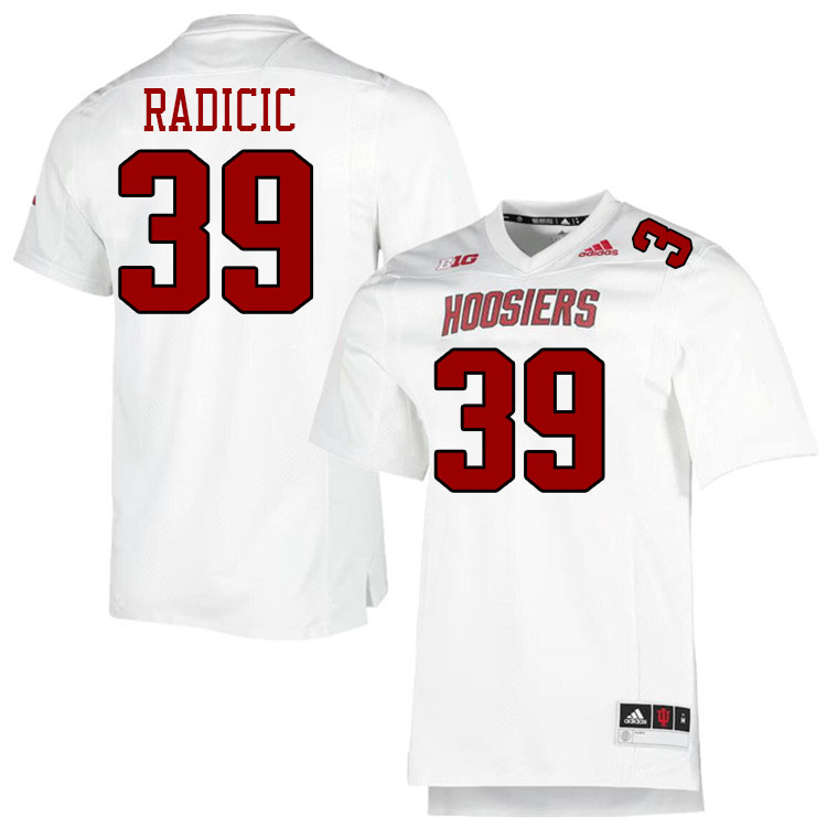 #39 Nicolas Radicic Indiana Hoosiers Football Jeresys College Apparels,Uniforms Stitched-Throwback W